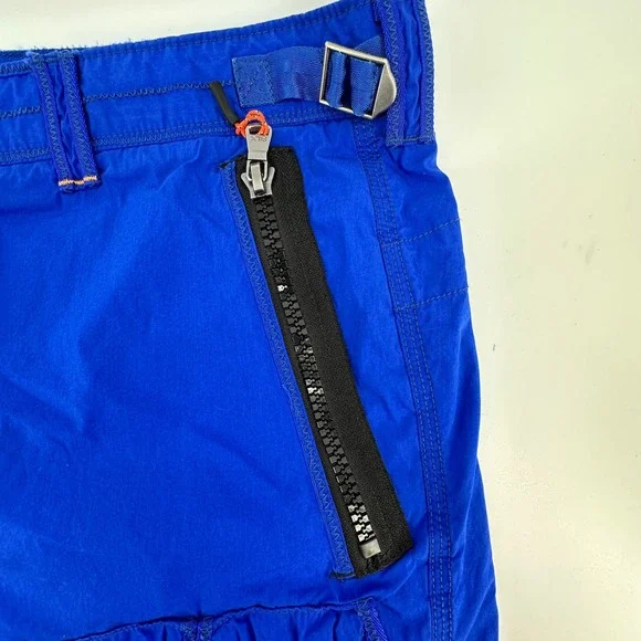 VTG RLX Ralph Lauren Mens Slim Fit Cargo Paratrooper Shorts Blue Utility Size 42 - Picture 4 of 16
